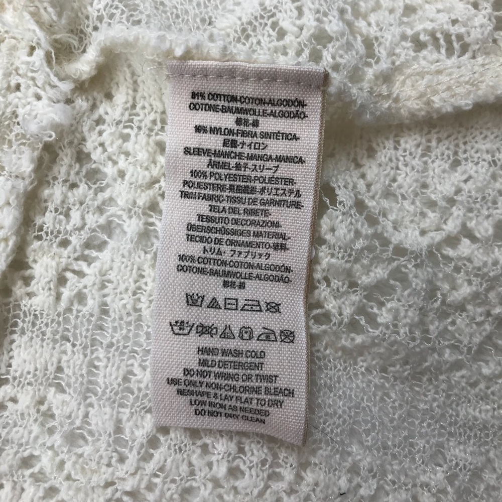 🌸NWOT Free People Cream Studded Crochet Dress - Picture 5 of 5
